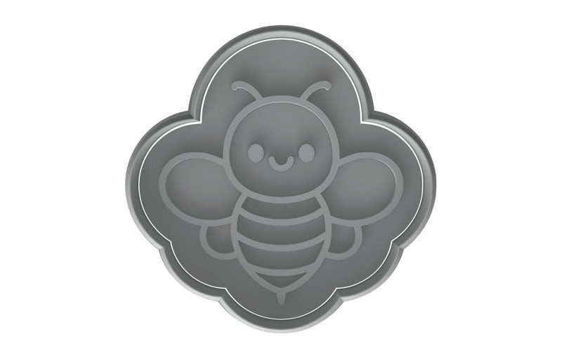 Kawaii Bee Cookie Cutter - 4x3.8" Fun Baking Kitchen Party Design gallery