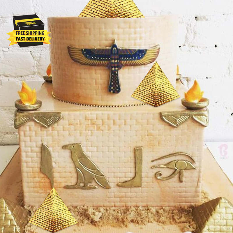 Egyptian Pyramid Silicone Molds 3D Mummy Chocolate Fondant Molds Egyptian Pharao gallery