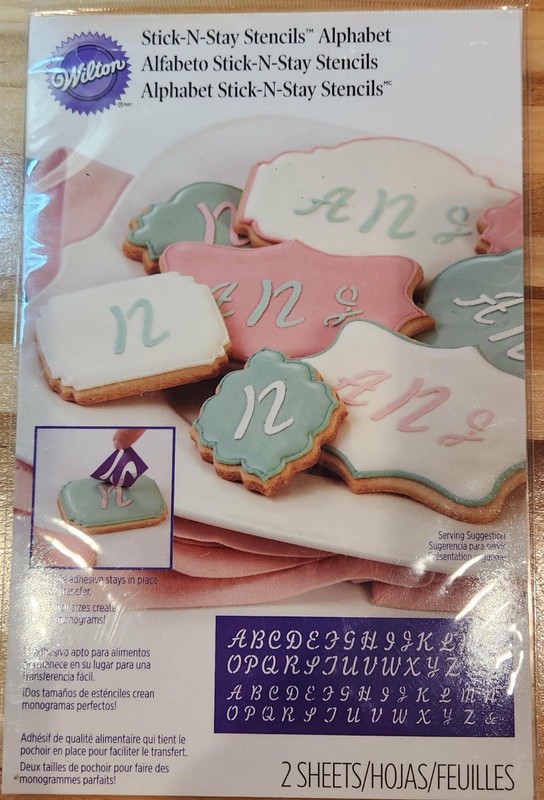 Wilton Stick-N-Stay Stencil Alphabet - 2 sheets gallery