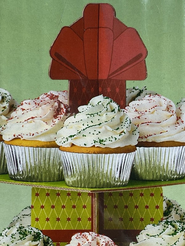Wilton Treat Stand 3 Tier Cupcake Display Mini Seasonal Holiday Christmas gallery