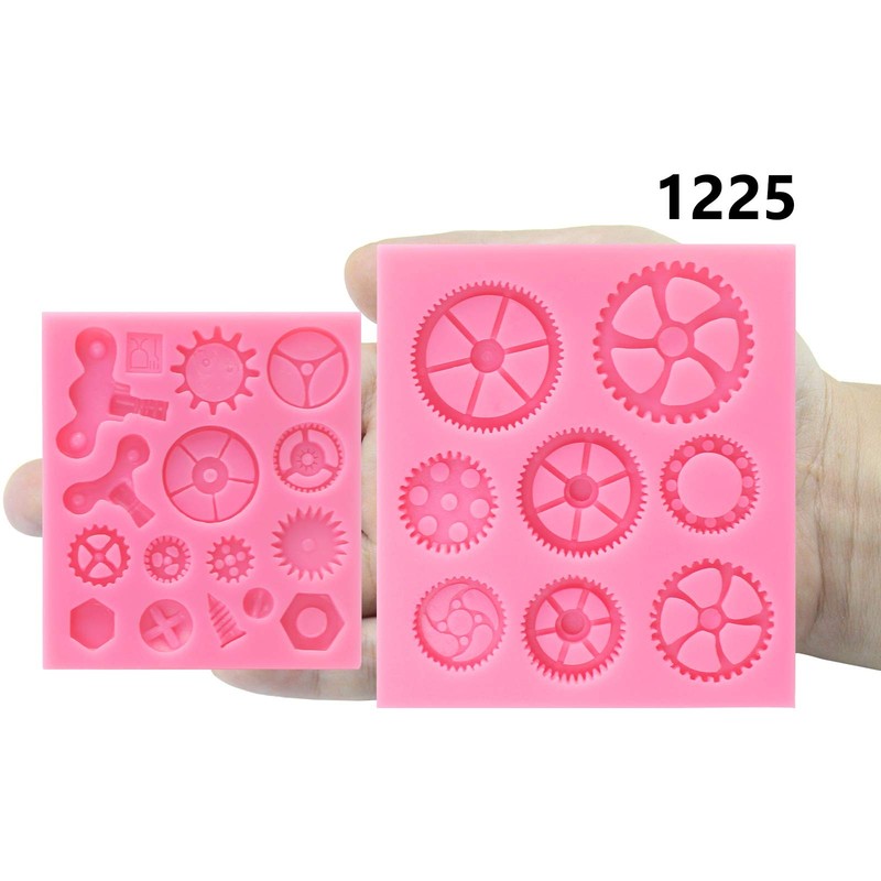 Steampunk Style Clock Wheel Cogs Gears Candy Silicone Mold for Sugarcraft, Ca... gallery