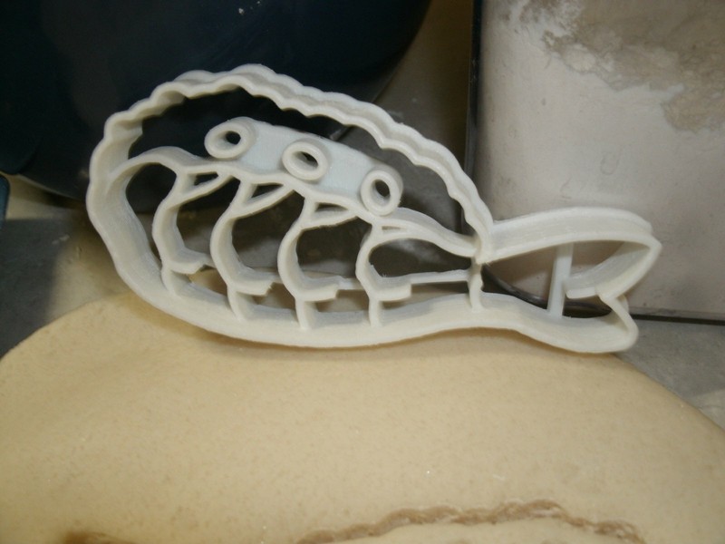 SHRIMP SUSHI FRESH RAW FISH SHREDDED DAIKON RADISH COOKIE CUTTER USA PR2392 gallery