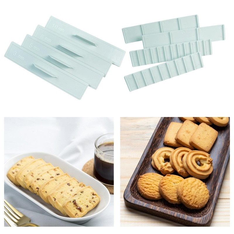 8x Cake Measuring Marker Ruler Portable 8 Sizes Baking Graduated Scale for