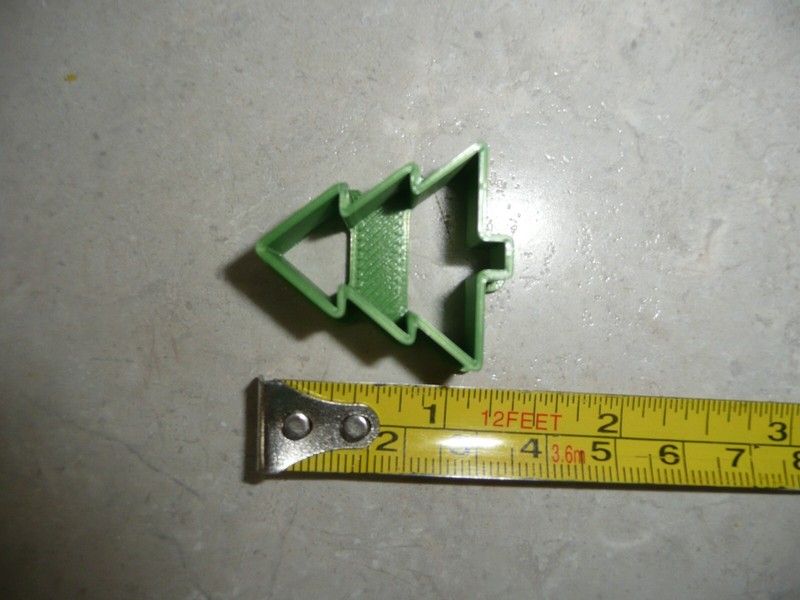 CHRISTMAS TREE SHAPE CENTER FOR JAM FILLED LINZER COOKIE CUTTER USA MADE PR5135 gallery