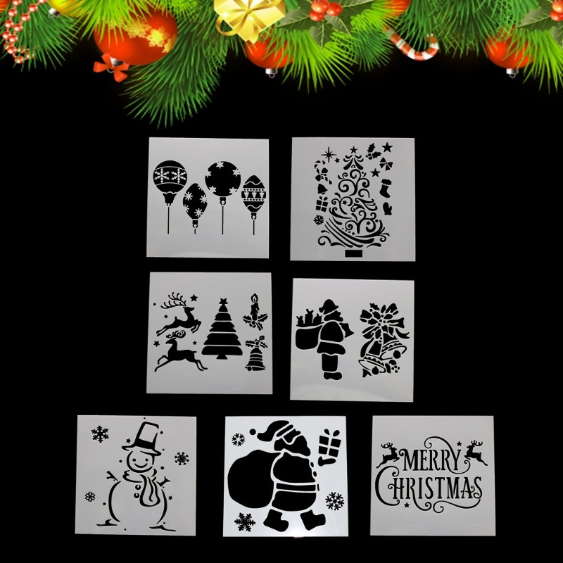Cake Molds Christmas DIY Baking Cake Stencils Templates Wedding Birthday Durable gallery