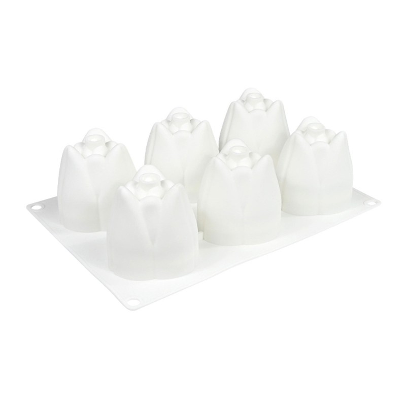 Artistic 3D Tulips Design Silicone Molds Safe For Cake Chocolate Dessert gallery
