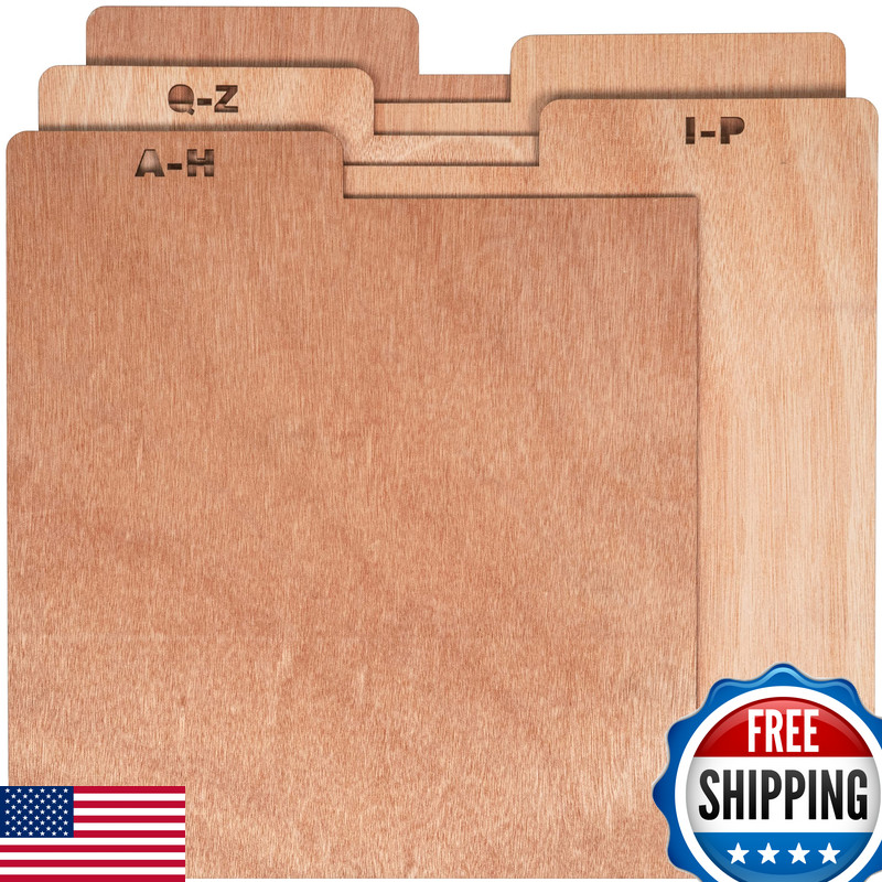 Crosley Ac1045A-Na A-Z Wooden Crate Dividers Set Of 5 Natural