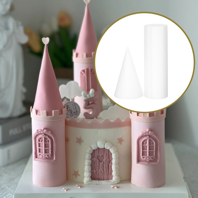 1 Set of Foams Cake Models Baking Cake Models Fondant Decorating Practice