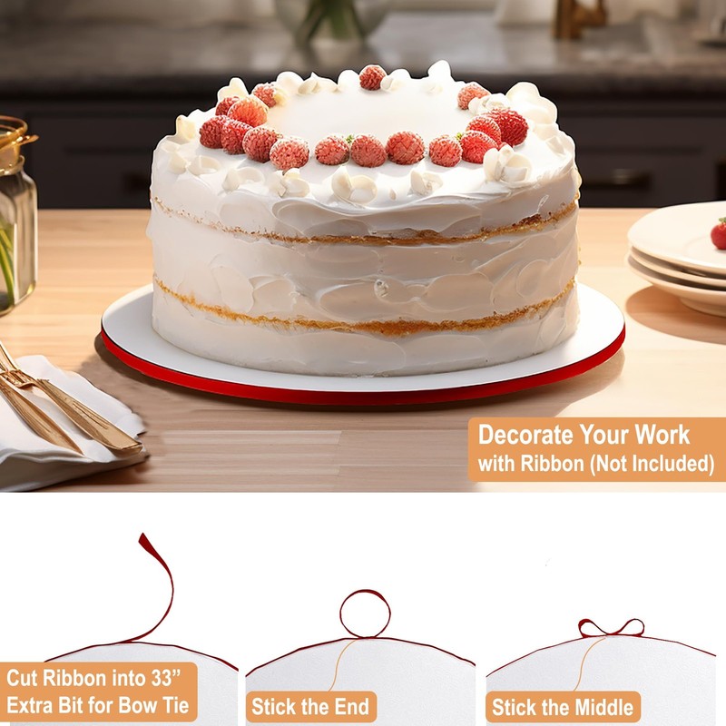 Cake Drum Rounds 12 Inch 1/2 Thick Greaseproof Seamless 6 PCS gallery