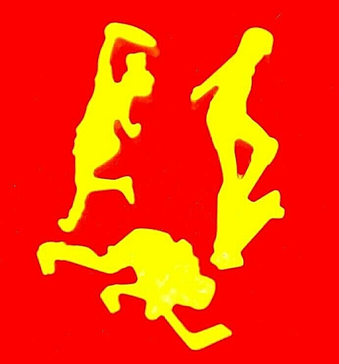 Set Of 3 Sports Cookie Cutter Hockey Skateboard Frisbee LK Manufacturing USA gallery