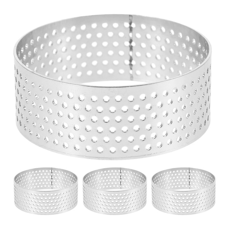 4 Pcs French Tart Mold English Muffin Rings Metal Pastry Cake Baking gallery