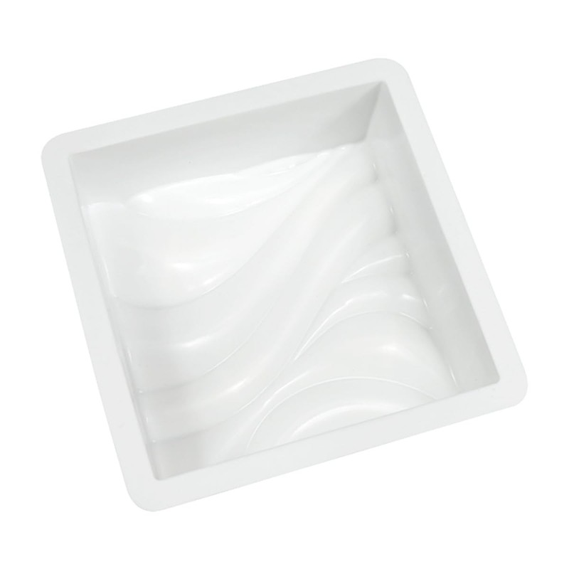 Silicone Chocolate Mold Rectangle Cake Pan Water Ripple Pattern Molds for Bak... gallery