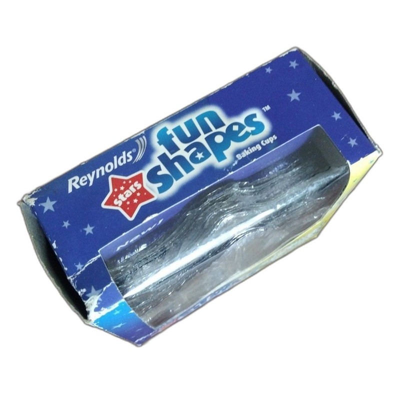 Reynolds Fun Shapes STARS Foil Baking Cups Cookies Cake Jello 24 Count DISCONT'D gallery