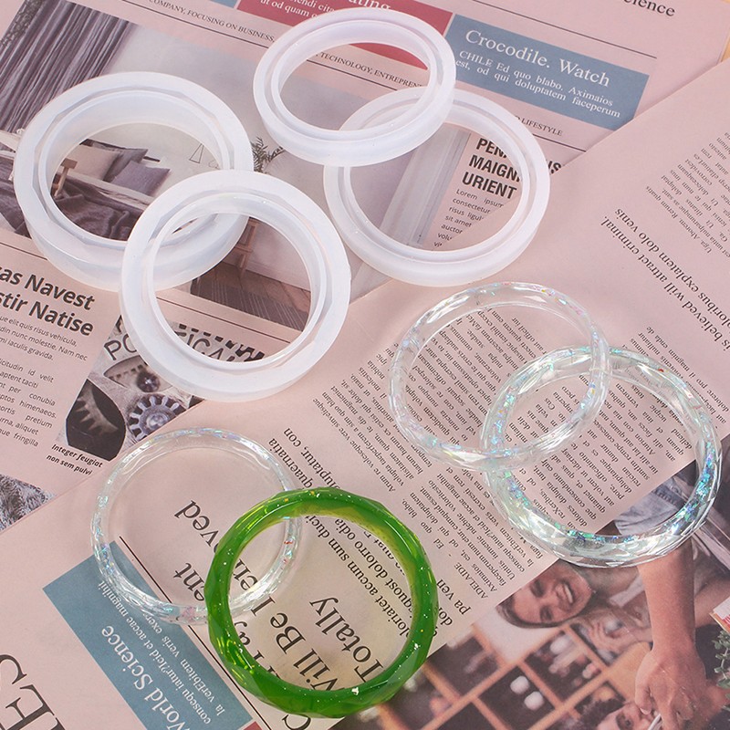 1Pc Silicone Bangle Mold Round Silicone Mold DIY Bracelet Model Casting Tools gallery