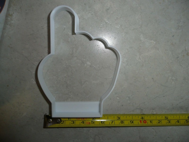 FOAM HAND FINGER NUMBER 1 ONE TEAM SUPPORT SPORTS COOKIE CUTTER USA PR2861 gallery