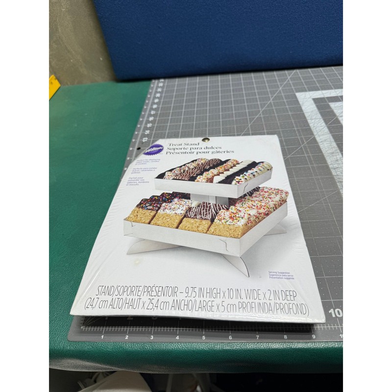 2 Wilton 2 Tier Treat Stand 9.75 High 10” Wide x 2 Deep gallery