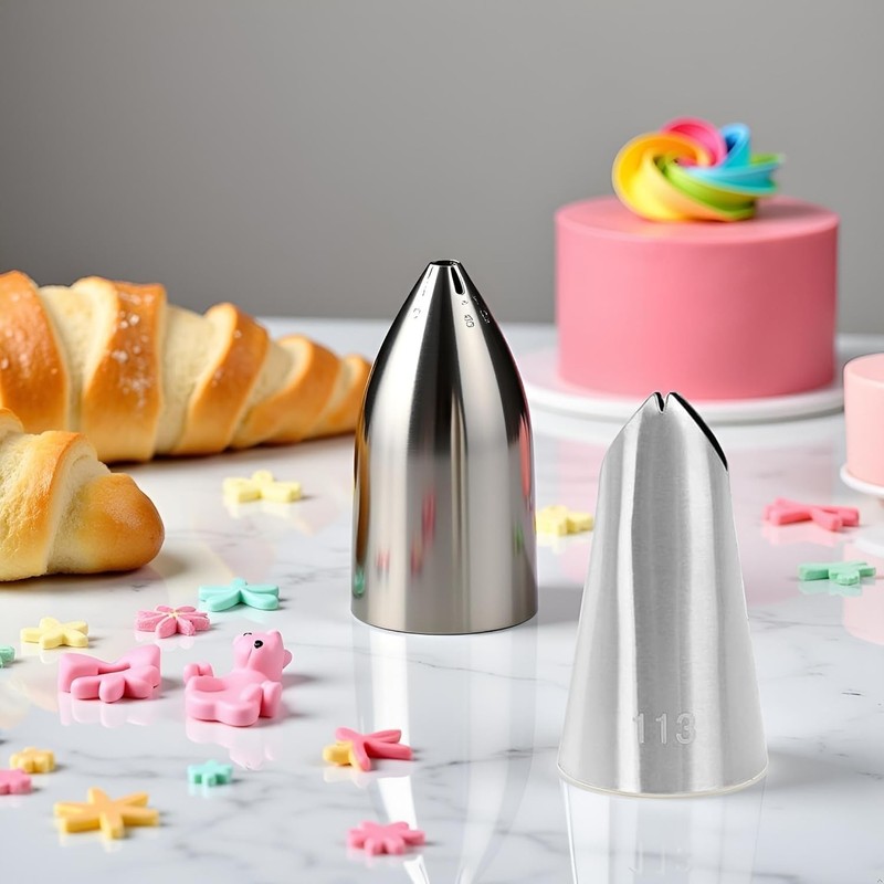 Cake Decorating Icing Tips Set Crumb Coat Piping Professional Tool #113 Kit gallery