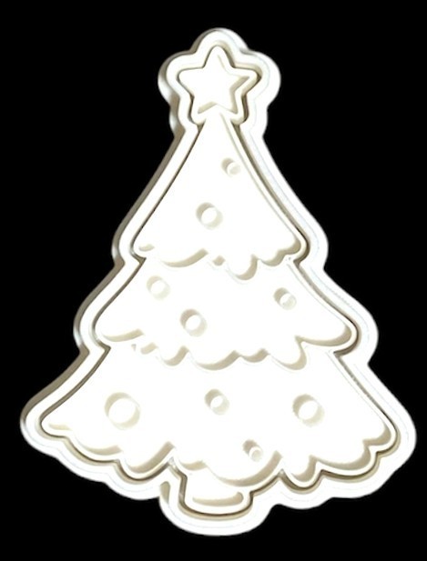3D Printed Cookie Cutter – 3.9″ Christmas Tree #1069