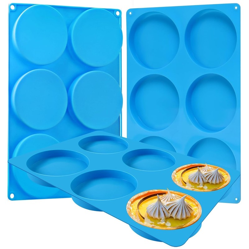 Silicone Round Breakfast Sandwich Mold for Baking Large Silicone Molds
