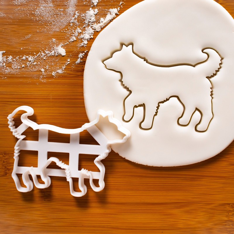 Border Collie Body Cookie Cutter – cute dog treats farm herding sheepdog rescue