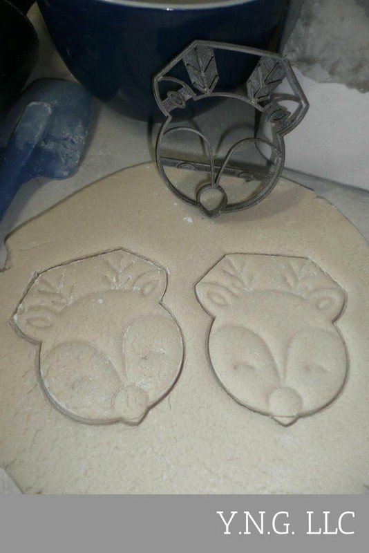 DEER FACE CUTE ANIMAL MAMMAL OUTDOORS SPECIAL OCCASION COOKIE CUTTER USA PR3467 gallery