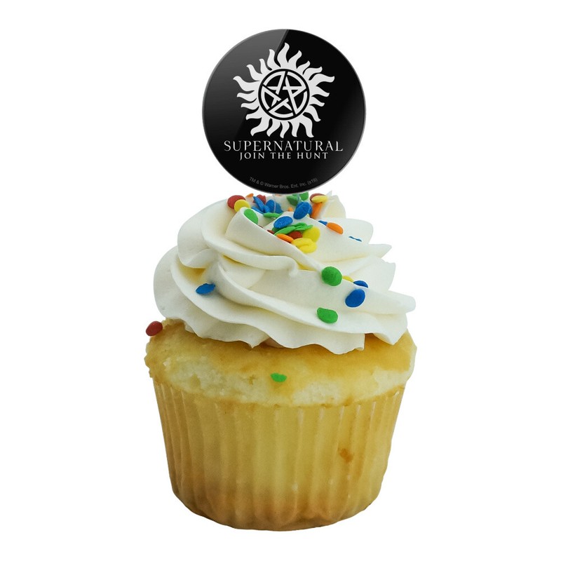 Supernatural Anti Possession Symbol Cupcake Picks Toppers Decoration Set of 6 gallery