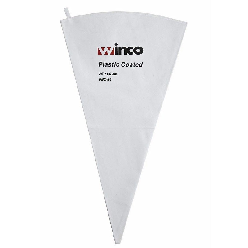 Pastry Bag Cotton with Plastic Coating 24-Inch White Medium PBC-24