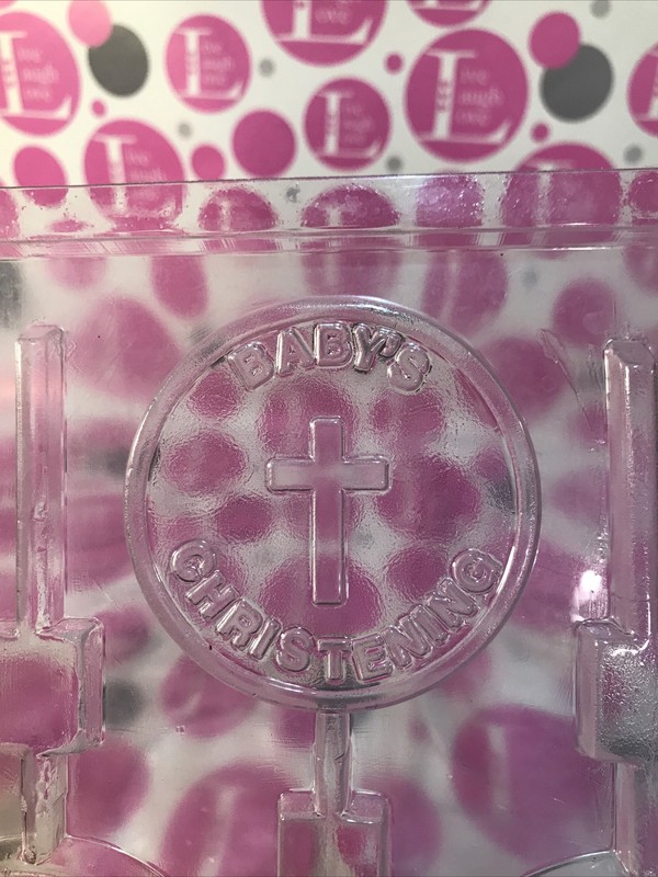 BABY'S CHRISTENING LOLLIPOP CHOCOLATE CANDY MOLDS gallery