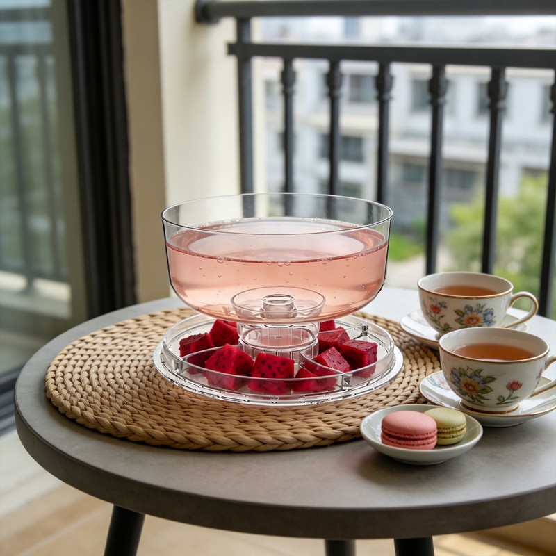 Clear Cake Stand with Dome Lid Party Cake Plate, Dessert Display Stand 12.09in gallery