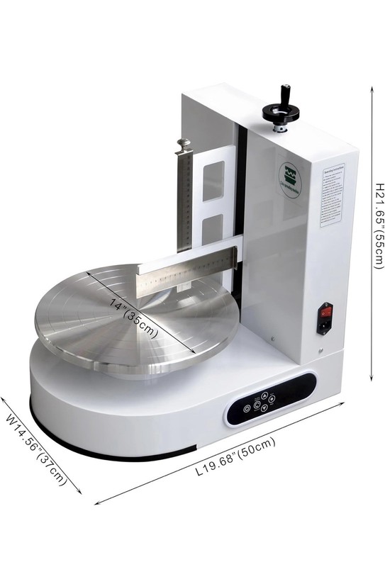 PYY Electric Cake Decorating Machine, Rotating Platform, 14" White gallery