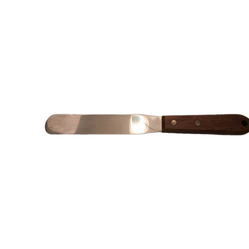 Wilton Icing Spatula 10 in Stainless Steel Blade with Wooden Handle Silver gallery