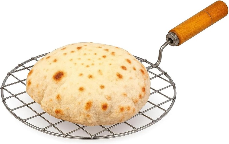® Multi-Purpose Round Roti Jali Papad Grill Chapati Jari Griller Pan| Big