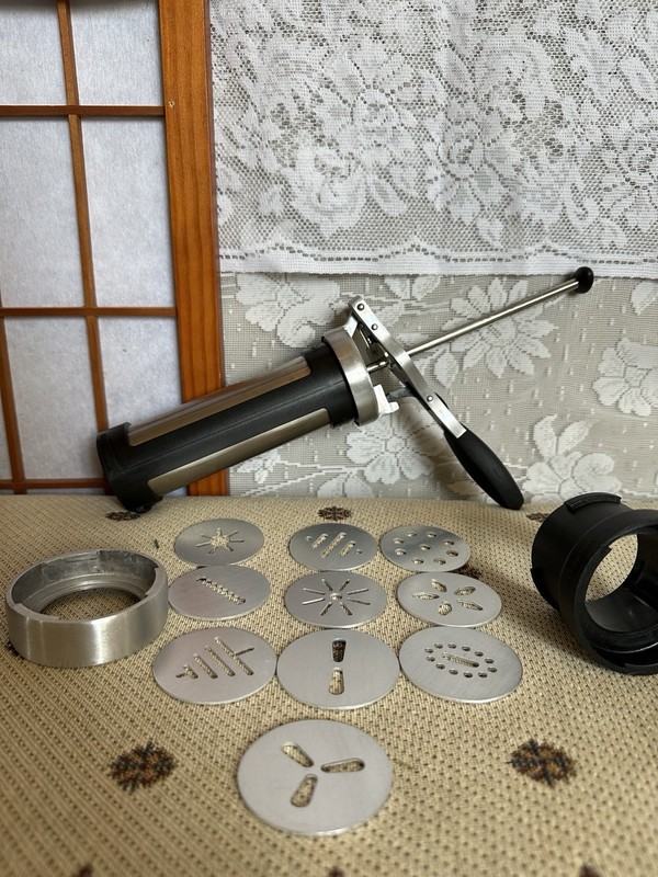 Wilton Cookie Pro Press Disks 10 Pump Stainless Steel Vintage