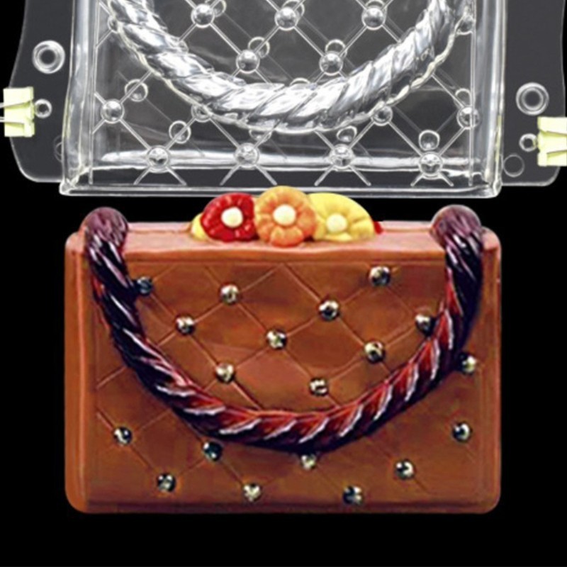 3D Handbag-Shaped Cake Decor Fondant Mold for Candy Molding Make DIY Baking Tool gallery