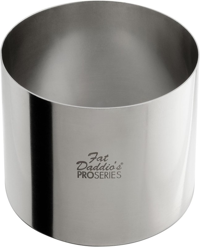 Fat Daddio’s Stainless Steel Round Cake Pastry Ring 4 x 2.375 in