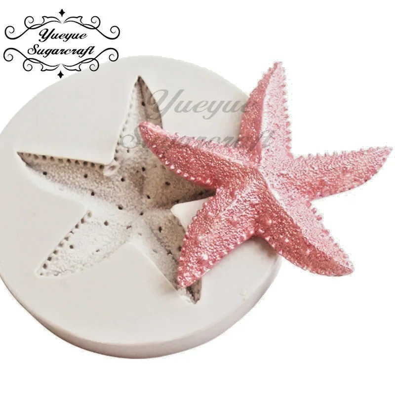 Marine Silicone Mould Seashells Sugarcraft Mermaid Starfish Cake Deco Mold gallery