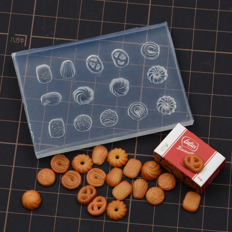 Pottery Clay Mini Caramel Cookies DIY Silicone Molds gallery