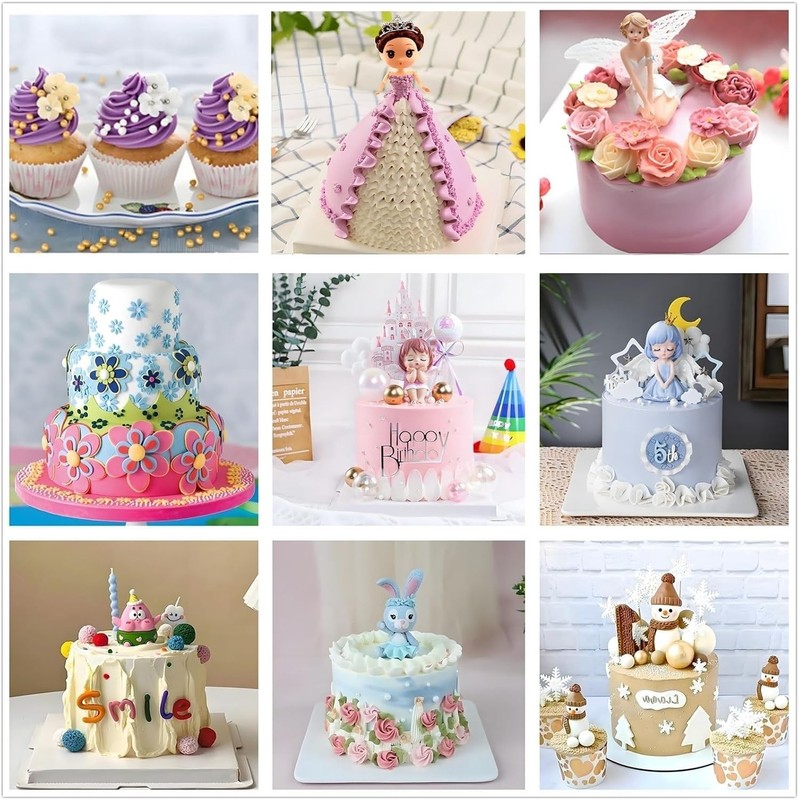 Cake Decorating Kit 340 pcs Turntable Tips Spatulas Icing Pastry Bags gallery