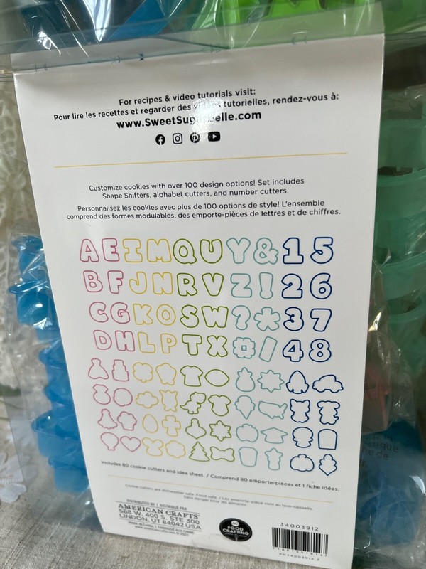 American Crafts Sweet Sugarbelle 80 Piece Assorted Cookie Cutter Mega Set (GR177 gallery