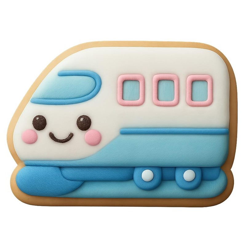 Blushing Bullet Train Cookie Cutter - 4x3" Creative Kitchen Fun Baking gallery
