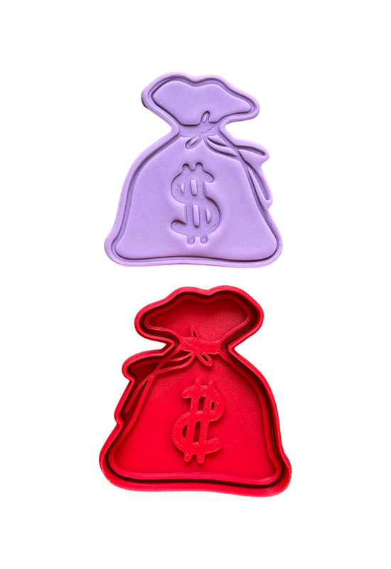 Money bag coin Cookie Cutter Stamp Fondant Embosser money Sack gallery