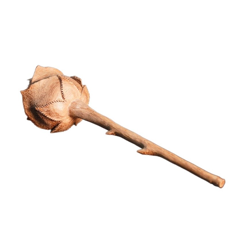 Camellia Bees Wooden Rose Wood Anniversary Flower Gift For Valentines Mothers gallery