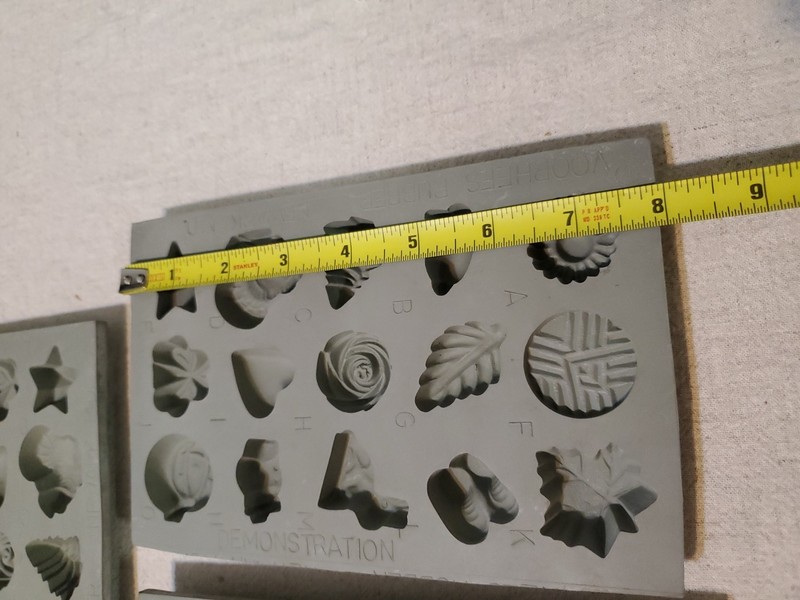 3 Voorhees Natural Rubber Mold Candy Butter Frosting 15 Cavities Holidays Baking gallery
