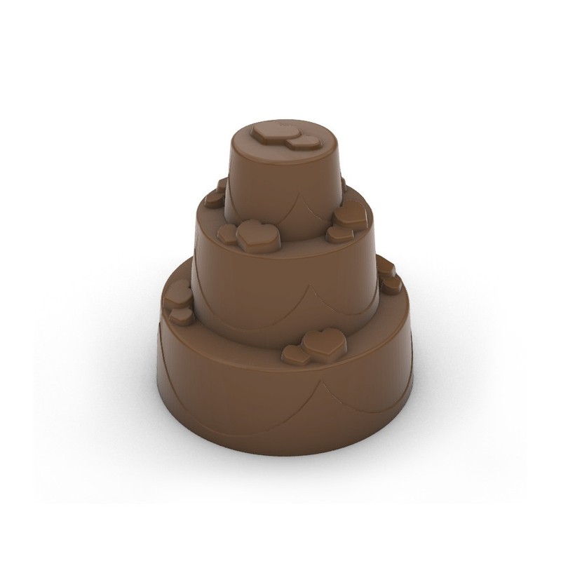 "Cake 8cm" plastic chocolate mold. Chocolate confectionery mold gallery