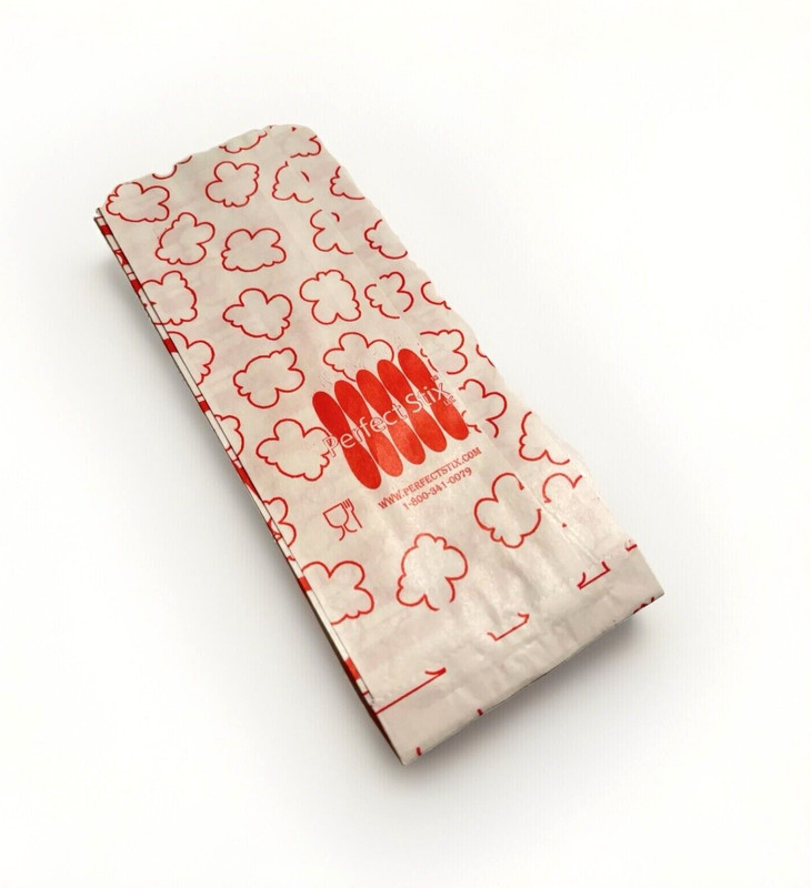 1oz Paper Popcorn Bags Cute Home Movie Theatre Snack Goodie Bags Red White 125pc gallery