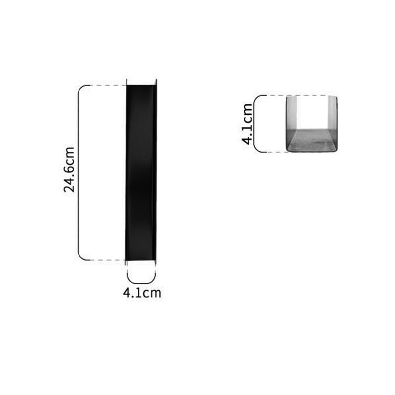 2 Pieces U Shape Cookie Mold Steel Cookie Cutters Baking Tool Rectangle Baking gallery