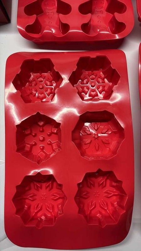 6PCS Jelly Mold Set Silicone Soap Molds Cake Puck Mold Set BPA Free for Jelly, H gallery