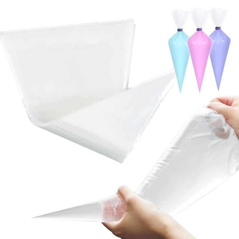 24 Inch Piping Bags DisposableThickened 50pcs Large Piping Bags,Anti Burst Extra