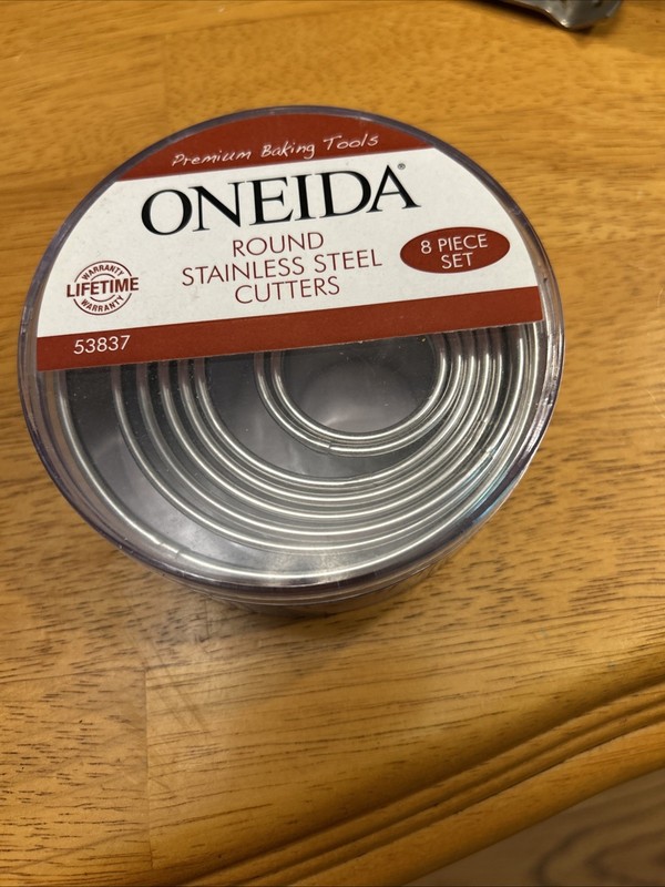 Discontinued Oneida Biscuit Cutters Cookie Cutters Stainless Steel Round Cutters
