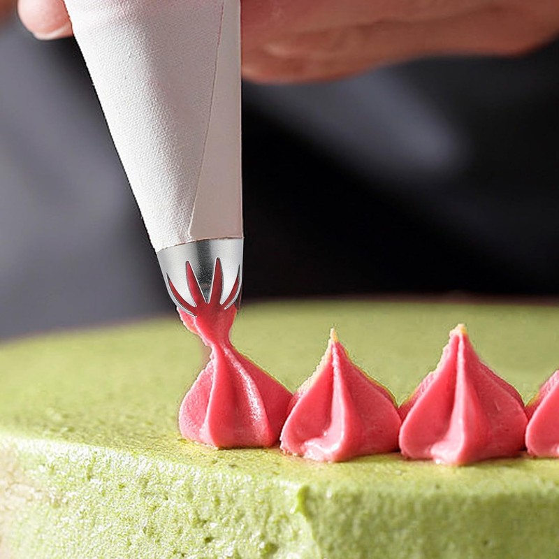 Versatile 5PC Cake Piping Tips Collection - Perfect for All Baker Levels gallery